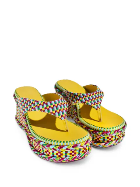 AMAMBAIH Ramona woven-design sandals Yellow RAMONA