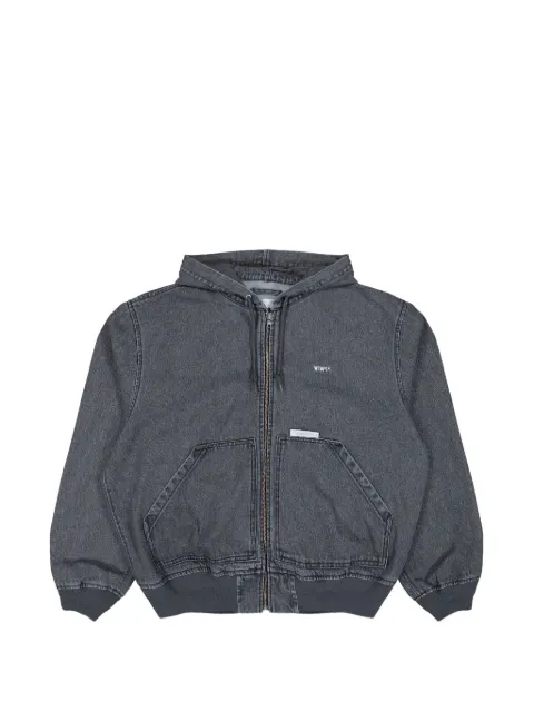 WTAPS D00M zp-up denim hoodie Black 261WVDTJKM01