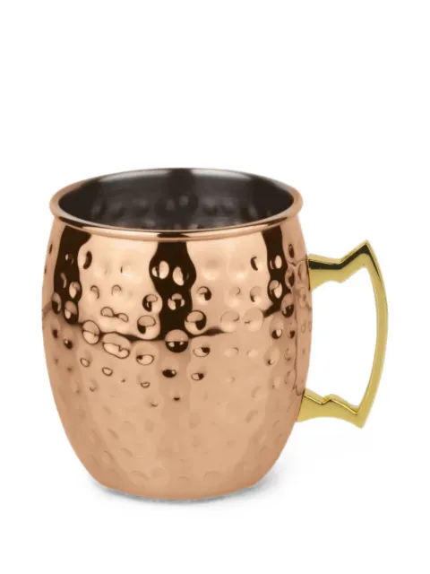 Sambonet hammered Moscow Mule mugs Pink 4146302X2