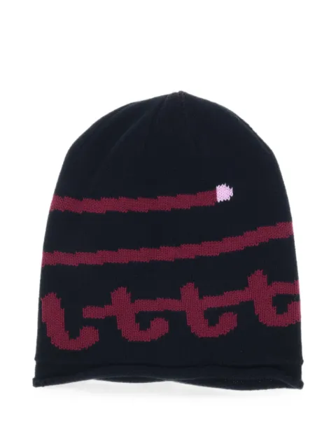 LITT' Swirl knit cotton beanie Black LT26SHT02RES
