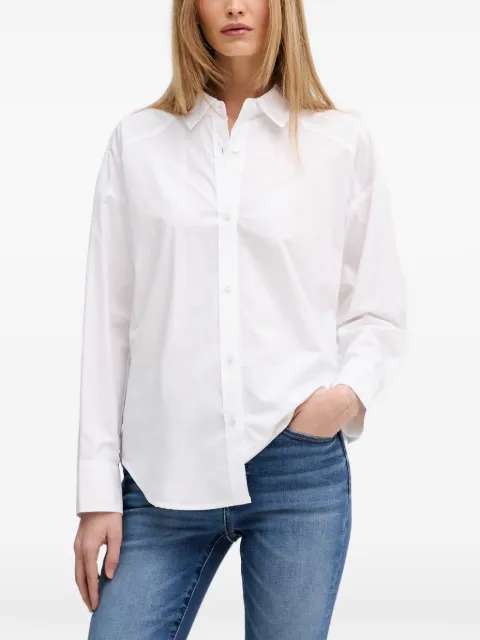 DKNY elasticated-waist buttoned shirt White DJ6W2243