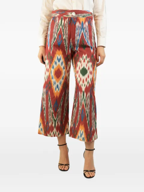 Castro printed cropped trousers Red MULTICOLOURPRINTEDCROPPEDTROUSERS