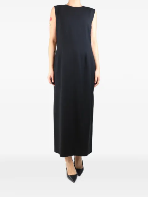 La Collection sleeveless midi dress Black BLACKSLEEVELESSWOOLMIDIDRESS