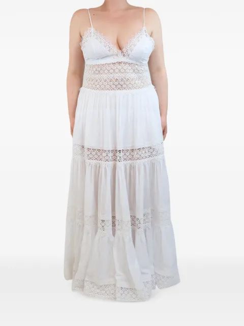 Charo Ruiz Ibiza embroidered tiered maxi dress White WHITEEMBROIDEREDTIEREDSUNDRESS