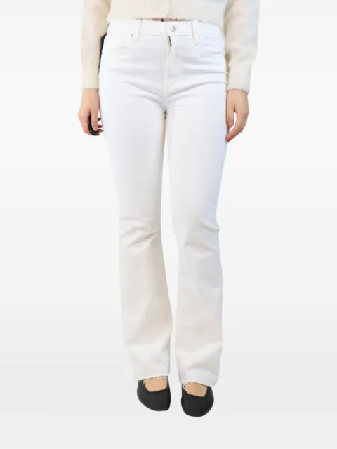PAIGE Canyon raw-hem jeans White WHITECANYONRAWHEMJEANS