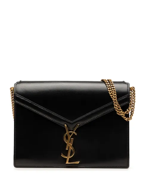 Saint Laurent Pre-Owned 2010-2026 Smooth Calfskin Monogram Cassandra Clasp Bag shoulder bag Black LL1XRDVYX09ZA5YC