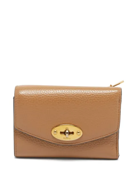 Mulberry Pre-Owned twist-lock tri-fold wallet Brown 1357933