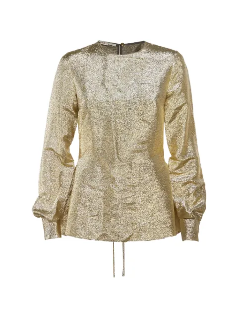 Stella McCartney Pre-Owned gathered peplum blouse Yellow 1290031