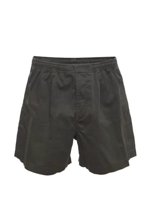Hermès Pre-Owned elasticated-waist pleated shorts Grey 1329551