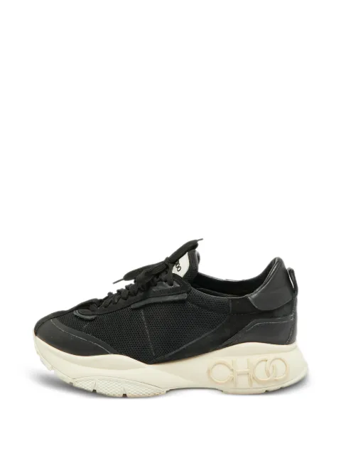 Jimmy Choo Pre-Owned Raine leather mesh sneakers Black 1288812