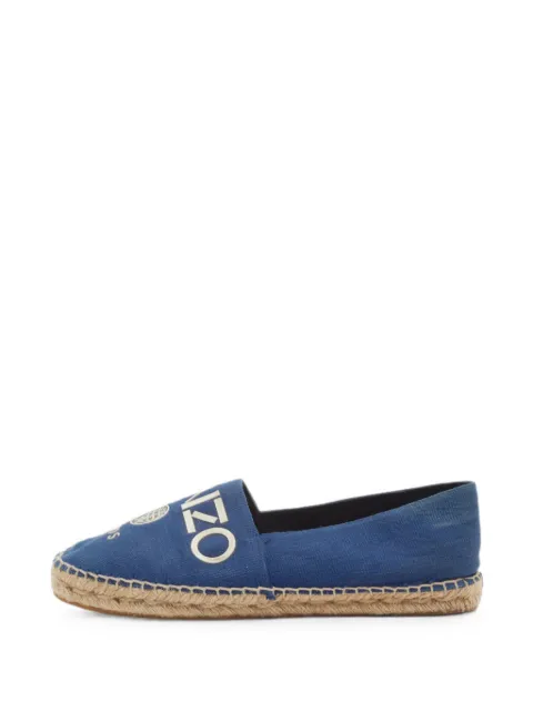 Kenzo Pre-Owned logo-embroidered espadrilles Blue 1348551
