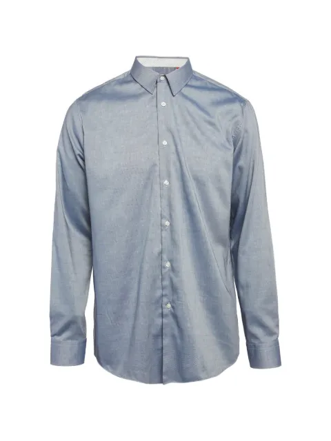HUGO patterned regular-fit shirt Blue 1304788