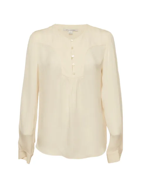 Diane Von Furstenberg Vintage long-sleeve silk blouse Neutrals 1296067