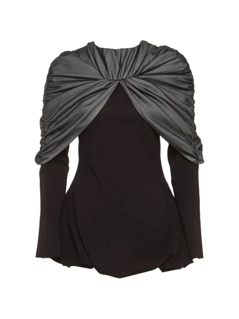 CHATS BY C.DAM draped Aether dress Black 1353166