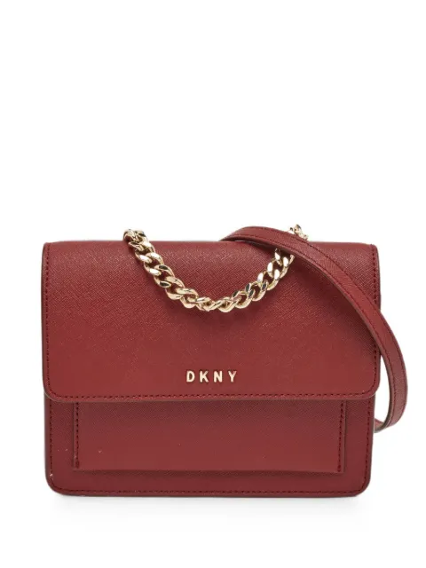 DKNY Vintage Bryant Park Saffiano-leather crossbody bag Red 1352333