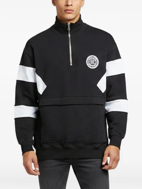 Balmain Pre-Owned half-zip sweatshirt Black 1355382