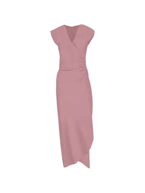 Peter Cohen sign wrap design dress Pink 2966FPBLOSSOM