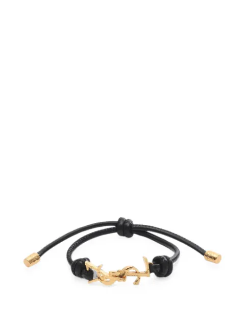 Saint Laurent Pre-Owned Cassandra leather bracelet Gold 1078869