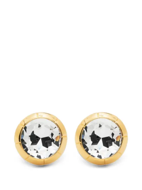 Alessandra Rich crystal-embellished round earrings Gold FABA3353J0024