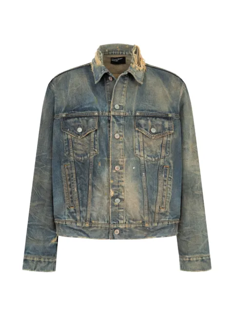 Enfants Riches Déprimés distressed denim jacket Blue 030601