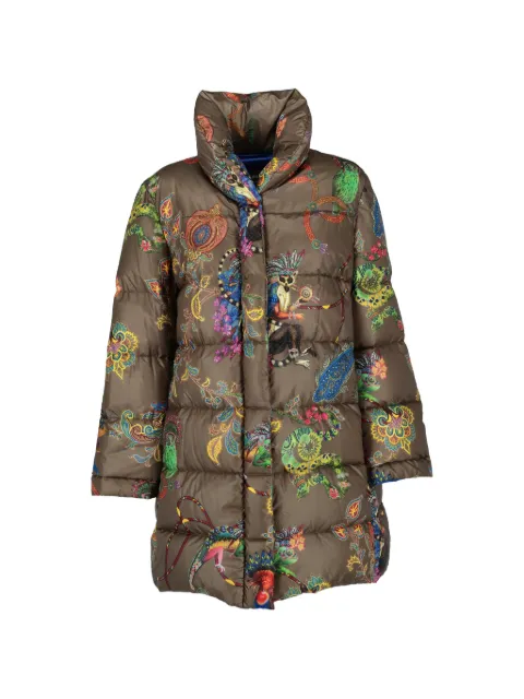 Etro Vintage Paisley animal-print padded coat Brown CVM262238