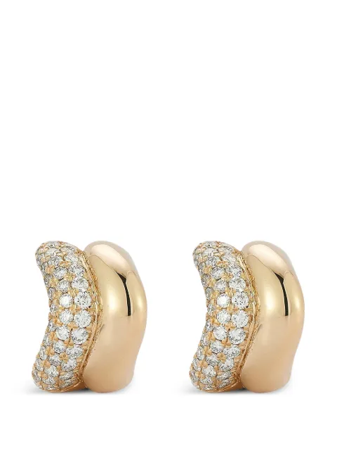 Dana Rebecca Designs Cynthia Rose diamond huggie earrings Pink E64341