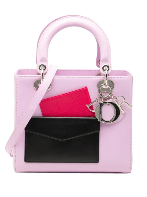 Christian Dior Pre-Owned 2014 Medium Calfskin Pockets Lady Dior satchel Pink CCD7TGO9ON0RIKWD