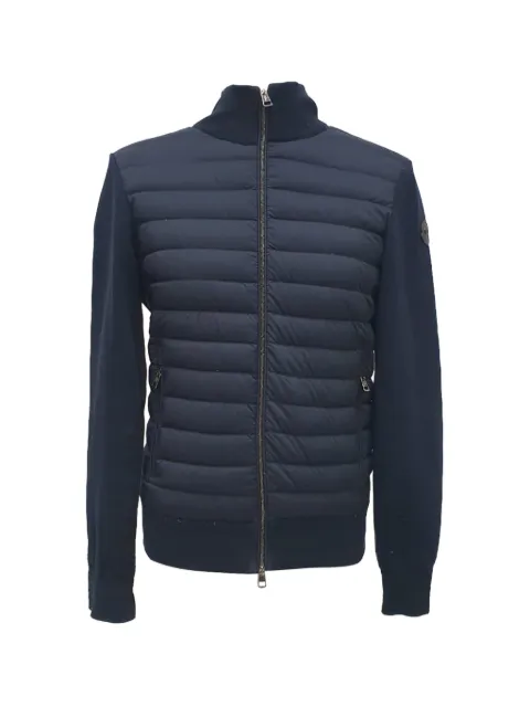 Moncler Vintage quilted zip-up cardigan Blue RFCPUGBCL749326M