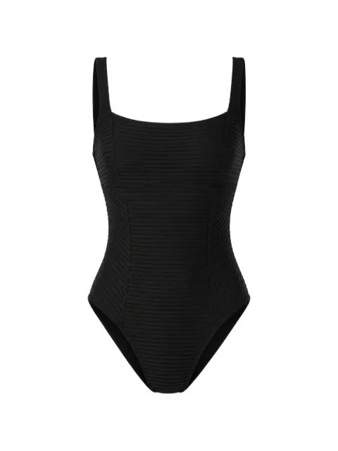 Rip Curl ribbed-knit panelled swimsuit Black 0AYWSW