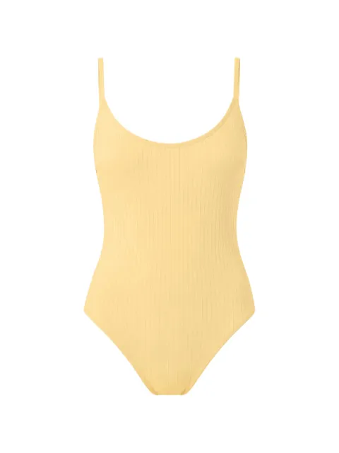 Rip Curl ribbed scoop-neck swimsuit Yellow 0FDWSW