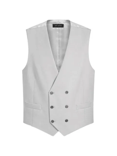 LUIGI BIANCHI MANTOVA Lubiam double-breasted V-neck waistcoat Grey 13762012GREY
