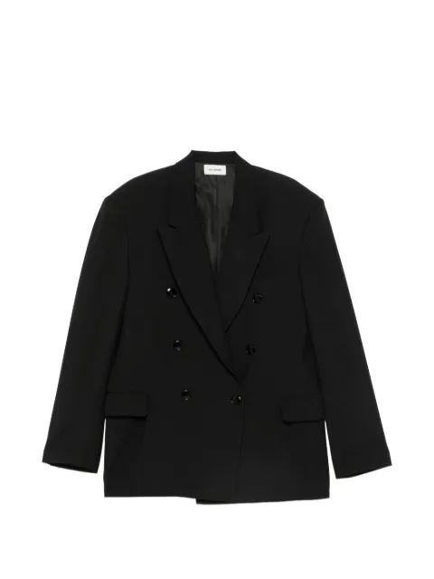 A.M.G. double-breasted peak-lapels jacket Black SS26JK0301
