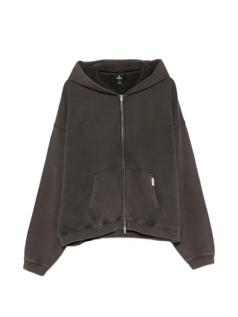 Represent Initial zip-up cotton hoodie Brown INM10002217