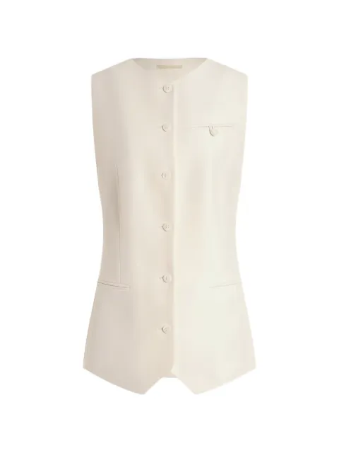 12 STOREEZ Rotunda button-up vest White 136831