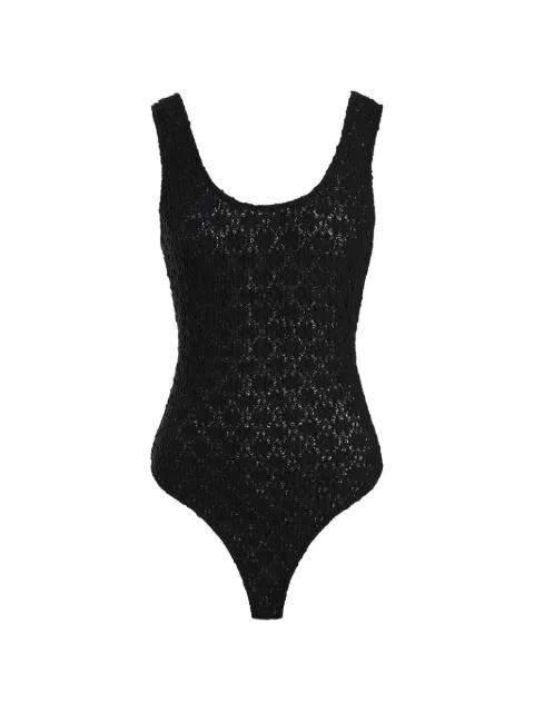 12 STOREEZ Primrose lace bodysuit Black 136943