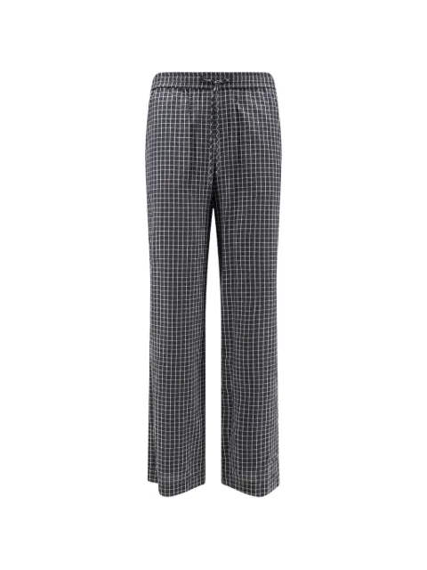 DUNST check-pattern pajamas Black UDPA6B121BK