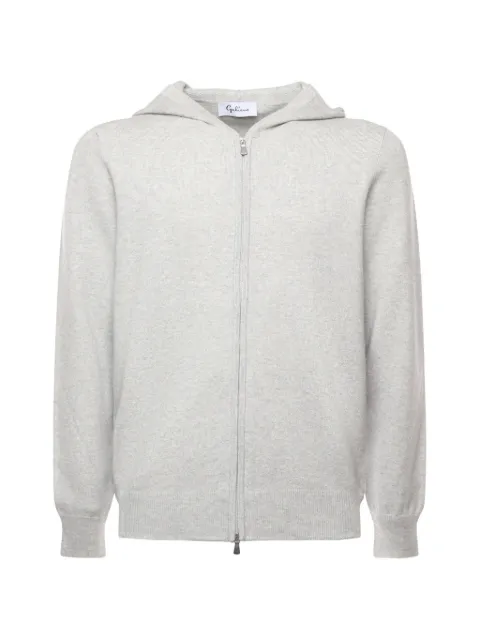Galiano zip-up knit hoodie Grey 5718019638044