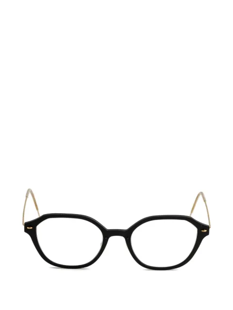 Lindberg geometric-frame glasses Black 6650