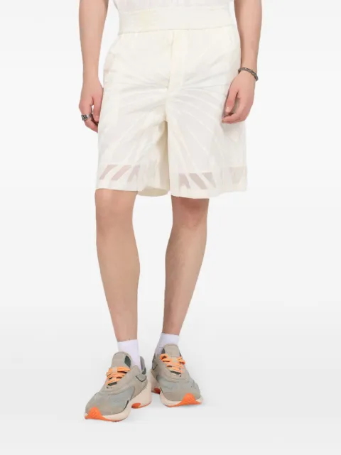 Roberto Cavalli leaf-patterned shorts Neutrals XRT272HLI15