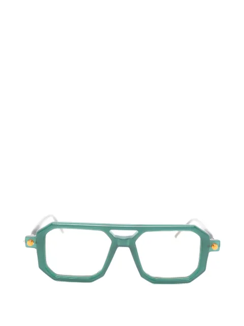 Kuboraum Maske P8 geometric-frame sunglasses Green P8