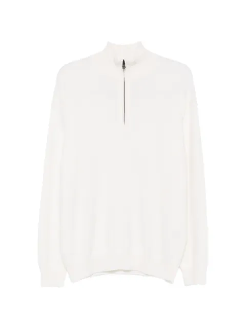 Lisa Yang quarter-zip knitted sweater Neutrals 3025302
