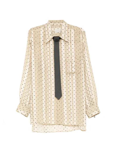 Bed J.W. Ford Wink shirt Neutrals 26SSBBL02