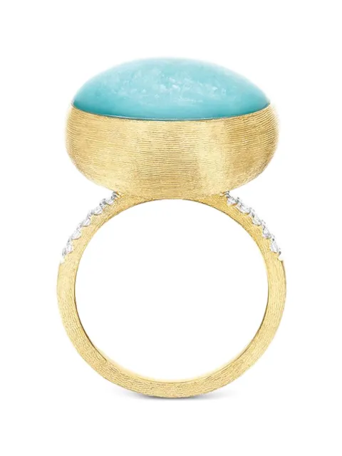 NANIS Boules amazonite diamond ring Gold AS9609
