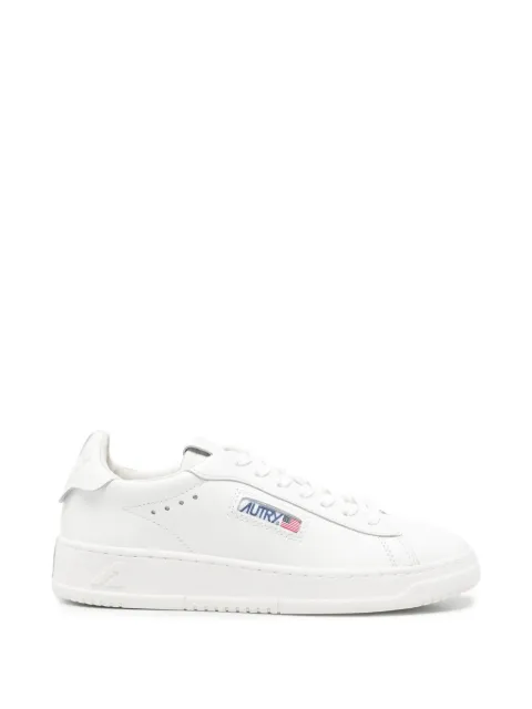 Autry Dallas logo-patch leather sneakers White ADLWMR23