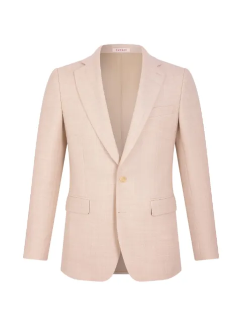 FURSAC single-breasted wool blazer Neutrals FHPVE00304