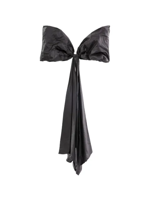 Saiid Kobeisy oversized bow-shaped cape Black RTWFW25CP59