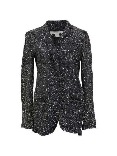 Diane Von Furstenberg Vintage Galaxy crepe blazer Black TONPUHKCL455357W