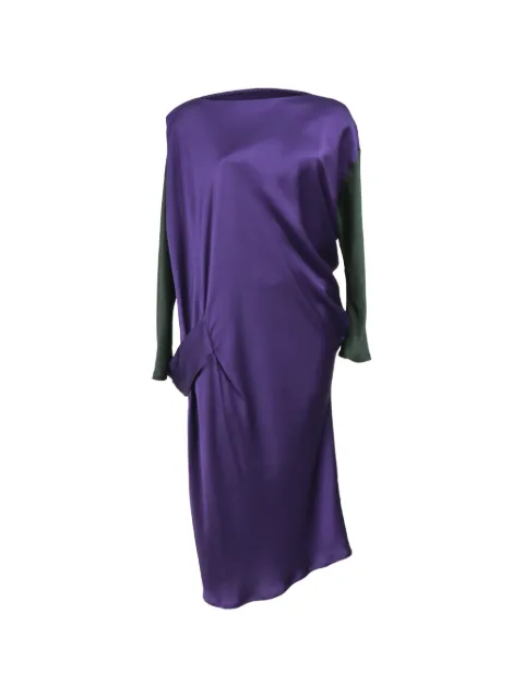 Alberta Ferretti Vintage long-sleeve midi dress Purple TONPUHKCL381694W