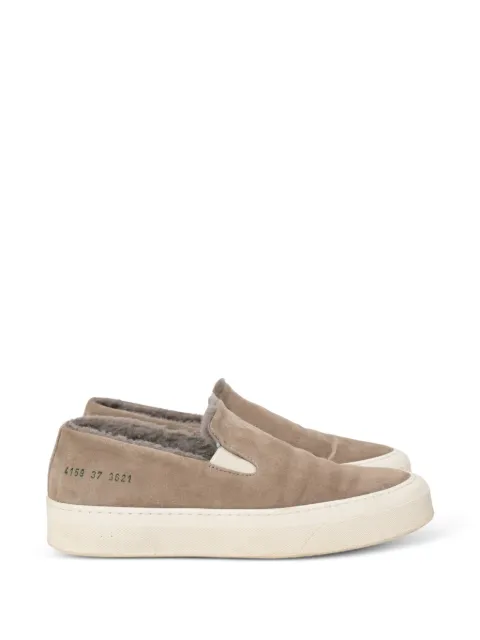 Common Projects Shearling slip-on sneakers Neutrals NAPPUHKSH400750W