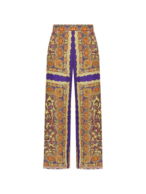 MALIPARMI Sunset Paisley embroidered trousers Yellow JH805350662B7010